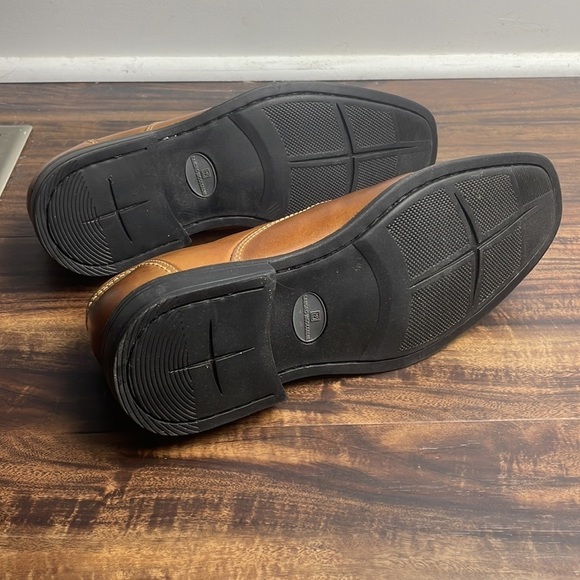 NEW SANDRO MOSCOLONI CENTER SEAM DOUBLE GORE TAN SLIPON DOUGLAS Size 8.5 D - Picture 10 of 15